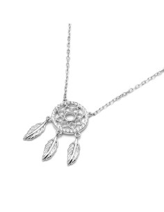 Colgante Atrapasueños con Circonitas en Plata