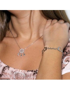 Colgante Atrapasueños con Circonitas en Plata 2