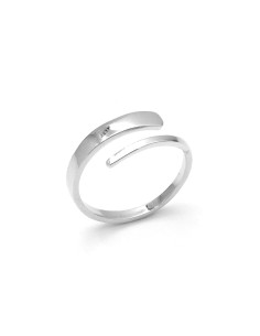 Anillo Serpiente Lisa en Plata