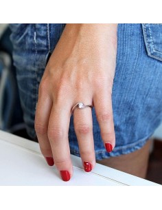 Anillo Circonita Abrazado 2