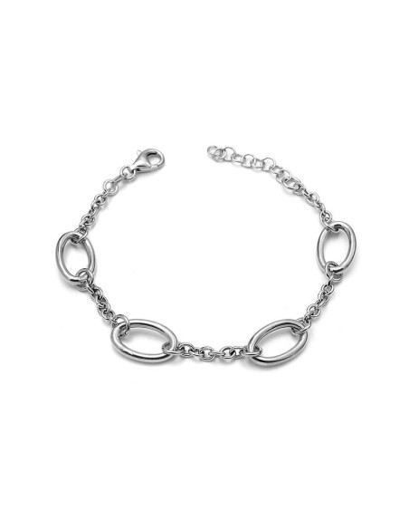 Pulsera Ovalos  en Plata