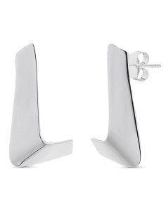 Pendientes Boomerang en Plata