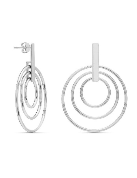 Pendientes Tres Aros en Plata