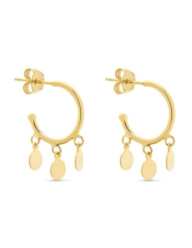 Aros Tres Chapitas en Plata