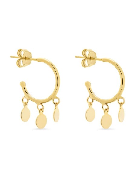 Aros Tres Chapitas en Plata