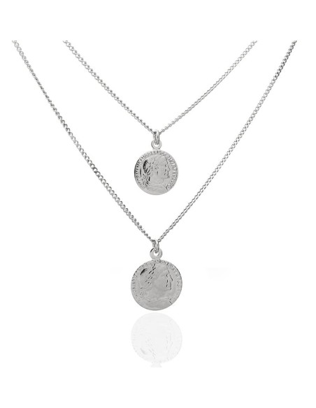 Colgante con Monedas Antiguas en Plata