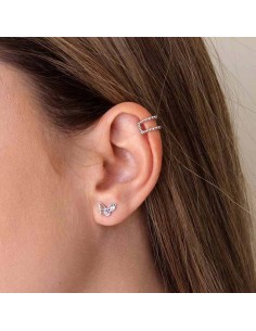 Pendientes Mariposa Circonitas de Colores en Plata 2