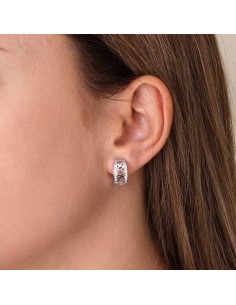 Pendientes Ovalos en Barra en Plata 2