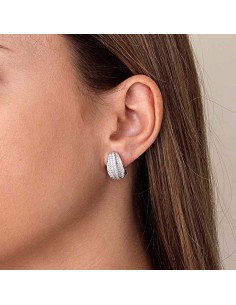 Pendientes Alerón Omega en Plata 2