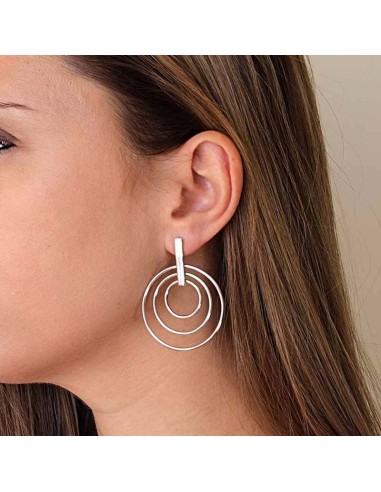 Pendientes Tres Aros en Plata