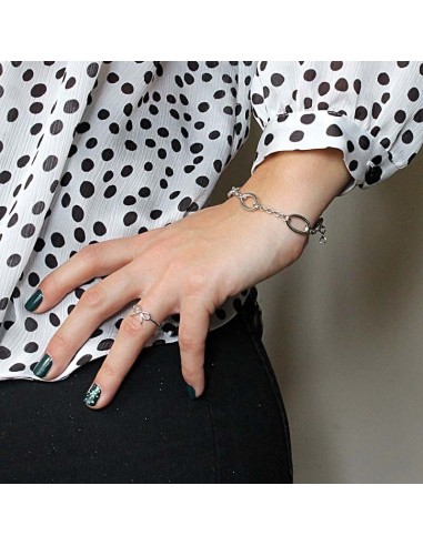Pulsera Ovalos  en Plata