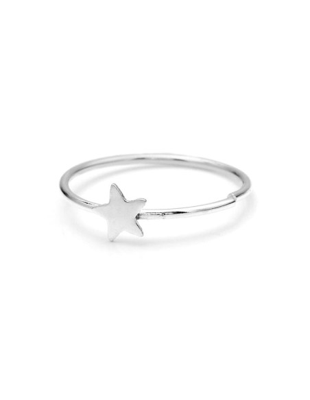 Piercing Nariz Aro Estrella Plata Primera Ley