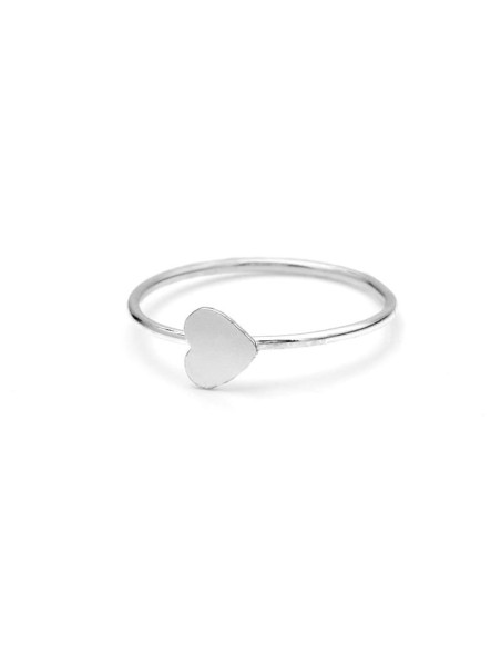 Piercing Nariz Aro Corazón Plata Primera Ley
