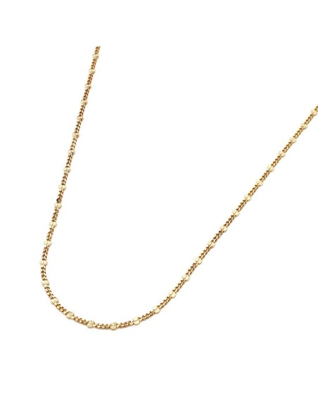 Cadena Barbada con Adorno de Oro 18k, Grosor 2,1 mm