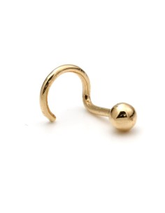 Piercing de Bola para la Nariz Oro 18k 2