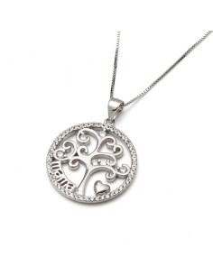 Colgante Mamá Árbol de la Vida, Plata de Ley
