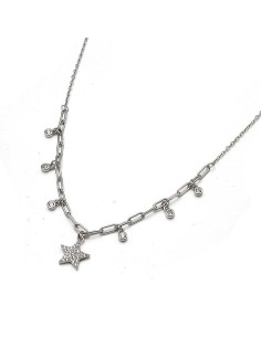 Gargantilla Estrella Chatones Plata De Ley