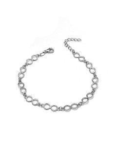 Pulsera Cadena De Infinitos Plata Primera Ley