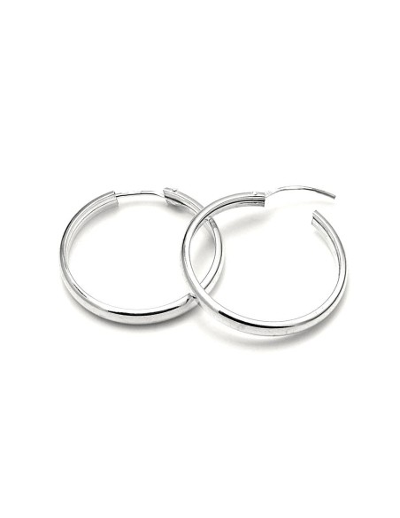 Pendientes Aro Grueso De Plata Primera Ley