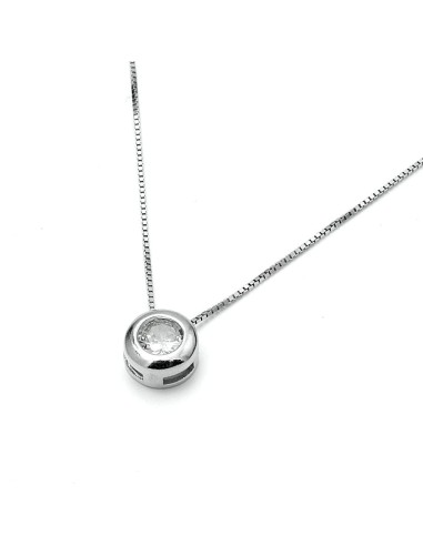 Conjunto Colgante Y Pendientes Chatón Plata Ley