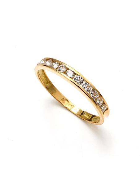 Anillo Eternity Con Circonitas De Oro De Primera Ley