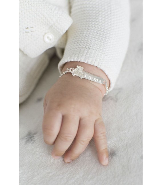 Broche plata chupete bebés recién nacidos regalos personalizados