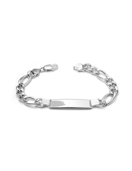 Esclava 3x1 Redonda en Plata para Hombre
