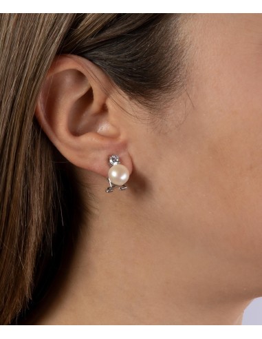 Pendiente de perla omega Vidal & Vidal - Joyería Taffeit