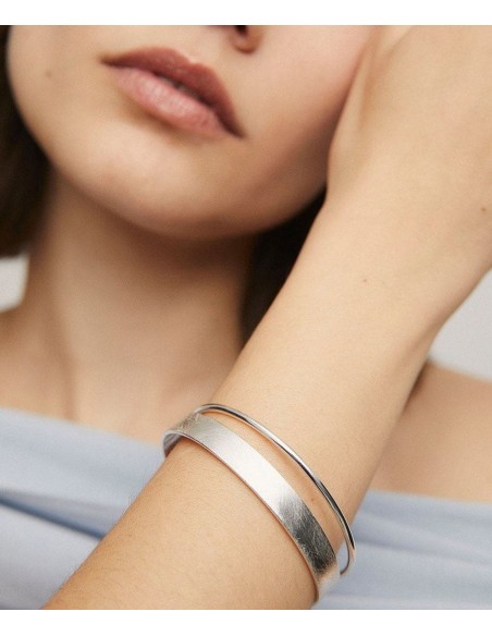 Pulsera Haru rígida doble línea de Vidal & Vidal - Joyería Taffeit