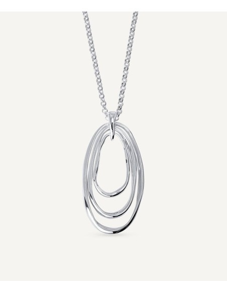 Colgante  Tres Aros Con Cadena De Vidal & Vidal - Joyería Taffeit