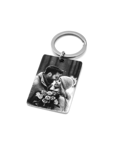 Llavero con foto personalizada de acero - Joyeria Taffeit