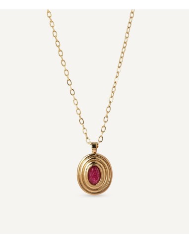Colgante Lola De Vidal & Vidal Con Ágata Burdeos - Joyería Taffeit