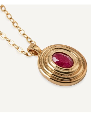 Colgante Lola De Vidal & Vidal Con Ágata Burdeos - Joyería Taffeit