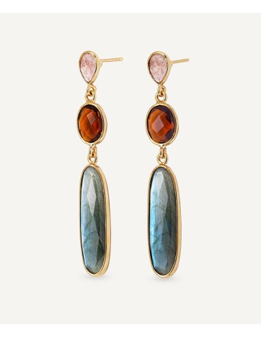 Pendientes Largos Con Piedras Semipreciosas Vidal & Vidal - Taffeit