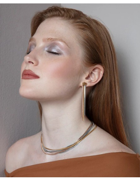 Collar Múltiple Tricolor De Acero Viceroy - Joyería Taffeit