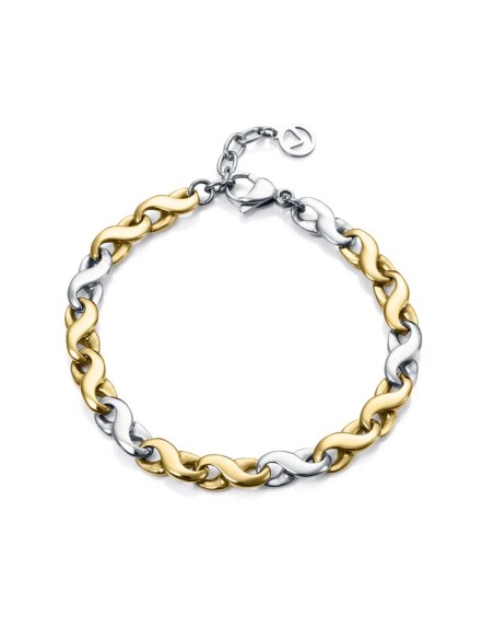 Pulsera Bitono De Acero Inoxidable De Vieroy - Joyería Taffeit