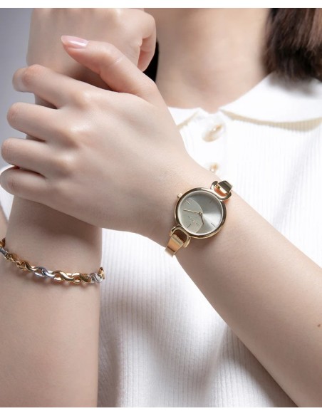 Pulsera Bitono De Acero Inoxidable De Vieroy - Joyería Taffeit