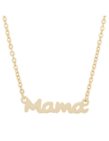 Gargantilla Mamá De Plata De Ley Chapado En Oro - Joyería Taffeit
