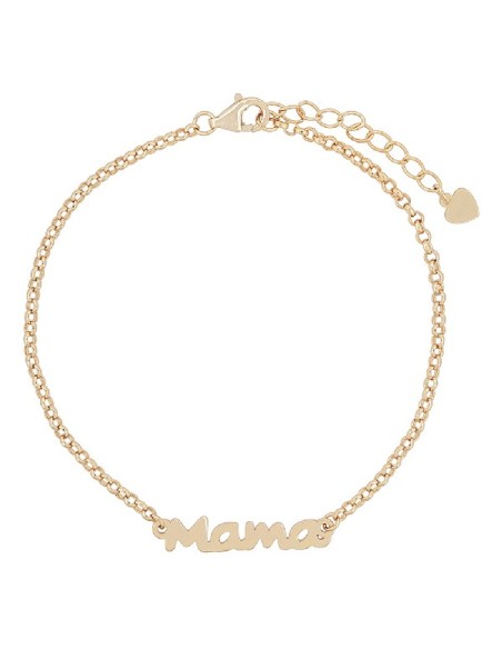 Pulsera Mamá Plata De Ley Chapada En Oro - Joyería Taffeit