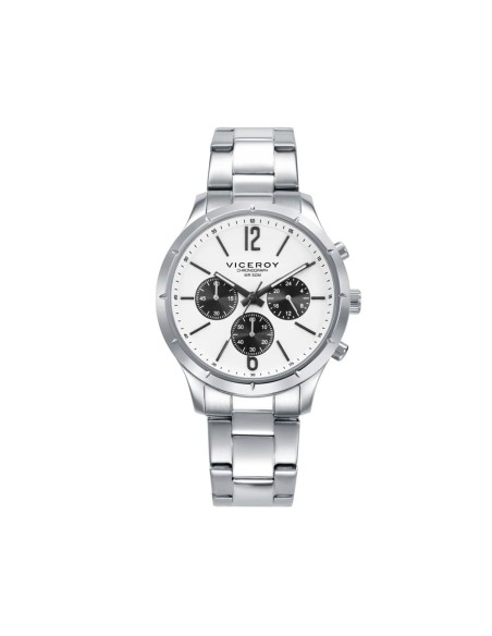 Reloj Viceroy Hombre Crono Esfera Blanca, 401495-05 - Taffeit