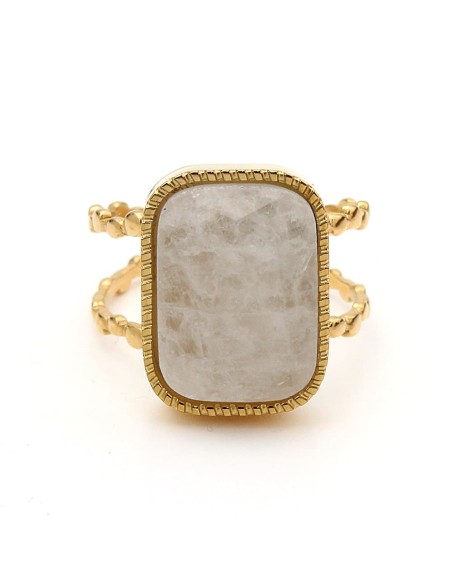 Sortija Valeria Acero inoxidable chapado en oro - Joyería Taffeit