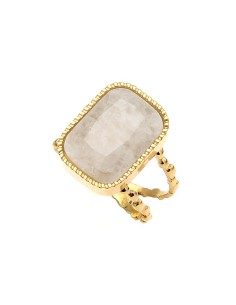 Sortija Valeria Acero inoxidable chapado en oro - Joyería Taffeit