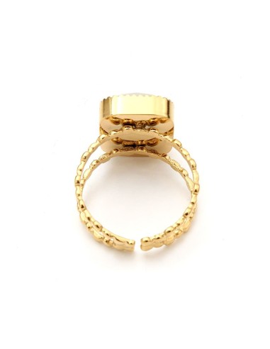 Sortija Valeria Acero inoxidable chapado en oro - Joyería Taffeit