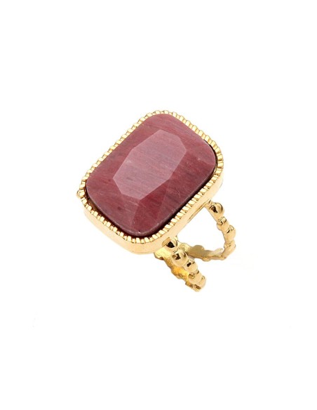 Sortija Valeria Acero inoxidable chapado en oro - Joyería Taffeit