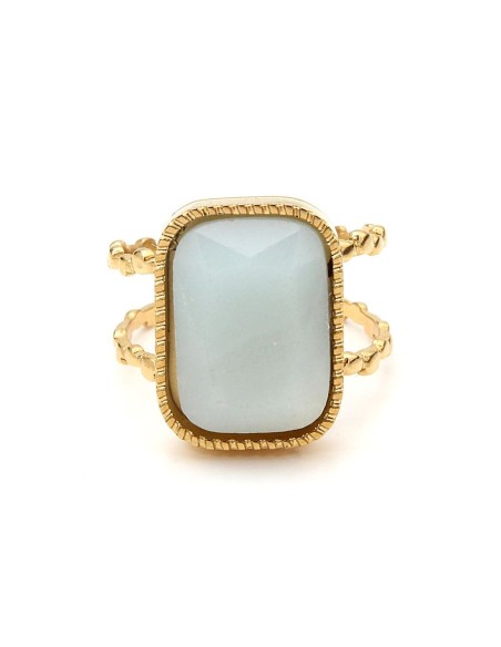 Sortija Valeria Acero inoxidable chapado en oro - Joyería Taffeit
