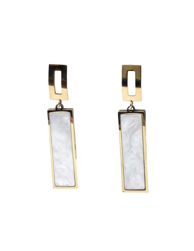 Pendientes largos  Malibú de acero inoxidable - Joyería Taffeit