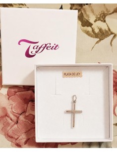 Colgante Cruz Clásica Primera Comunión Plata de Ley - Joyería Taffeit 2
